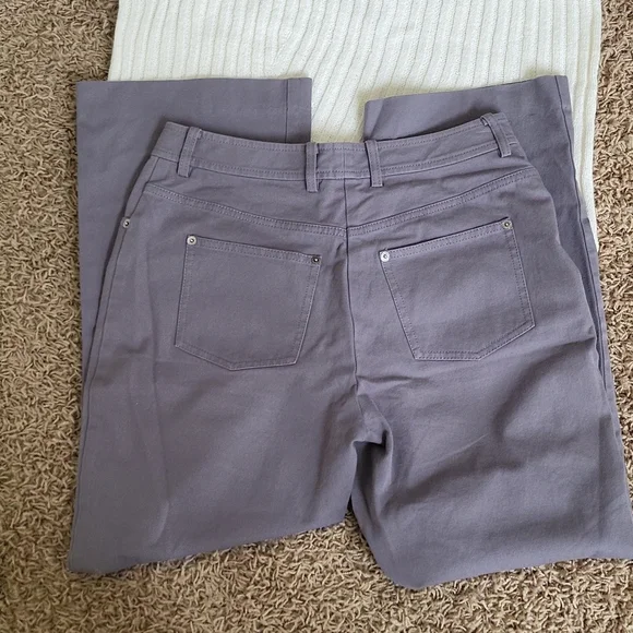 St. John Sport Pants Gray Casual Boyfriend Fit Slacks Women's 6 - Picture 7 of 7